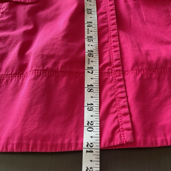 RARE Juicy Couture Fuchsia Trench Coat Vintage 3/4 Sleeve Style Vintage Y2K, S - Picture 9 of 13